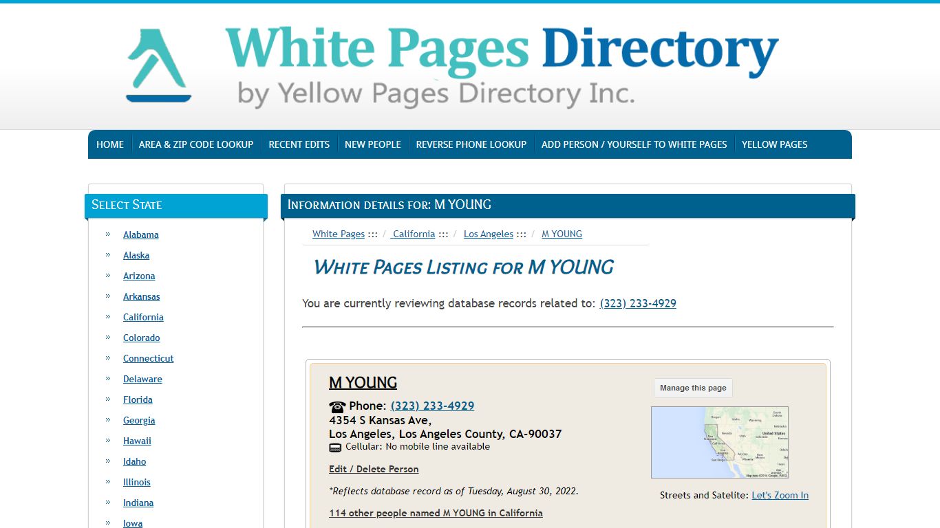 M Young in Los Angeles, CA - Listing Details - The Official Yellow Pages®